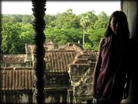 Angkor upper level window