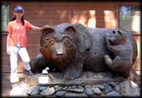 Wooden bear at Calaveras