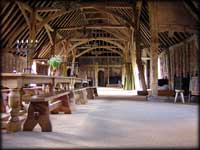 Tudor barn inside