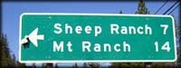 Sheep ranch sign